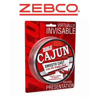 Zebco Cajun Low-Vis Red Fishing Line 12 lb Test 330 Yards