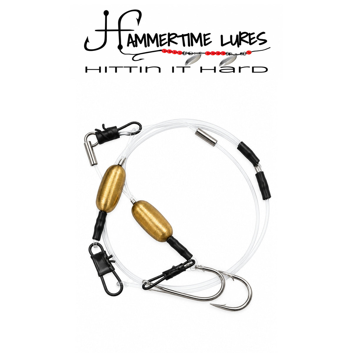 Hammertime Lures Double Hook Non-Tangle Perch Rig
