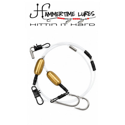 Hammertime Lures Double Hook Non-Tangle Perch Rig