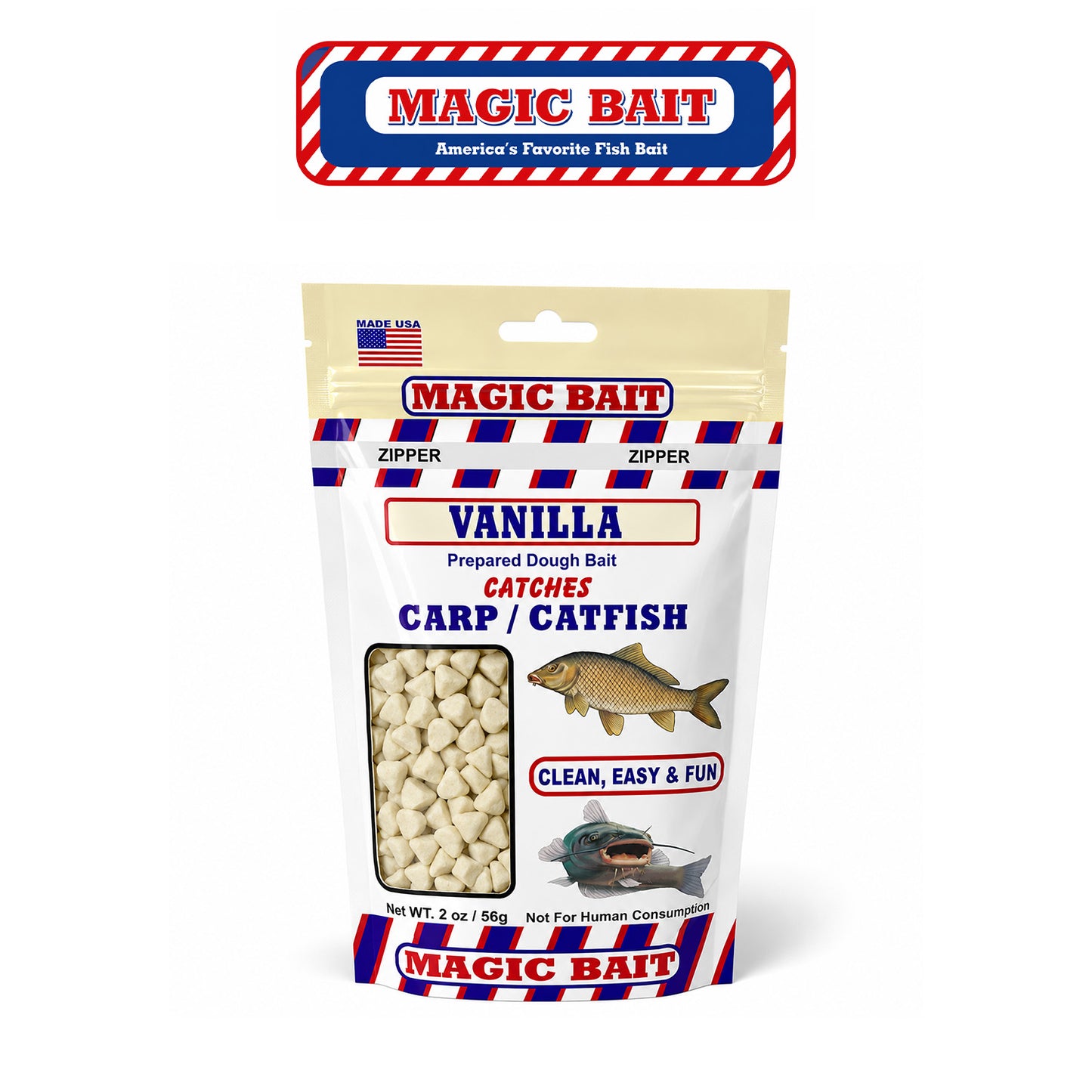 Magic Bait Vanilla Prepared Catfish and Carp Bait