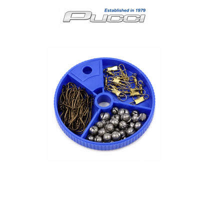 Baitholder Hook, Sinkers, Snaps Assortment Box HSSDB75