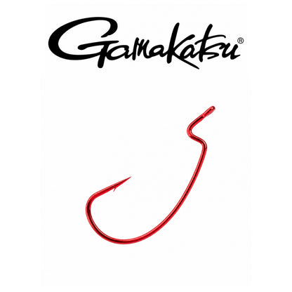 Gamakatsu Offset EWG Red Extra Wide Gap Fishing Hook