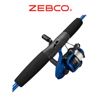 Zebco Slingshot Spinning Combo – Blue, Pre-spooled with 8lb Line