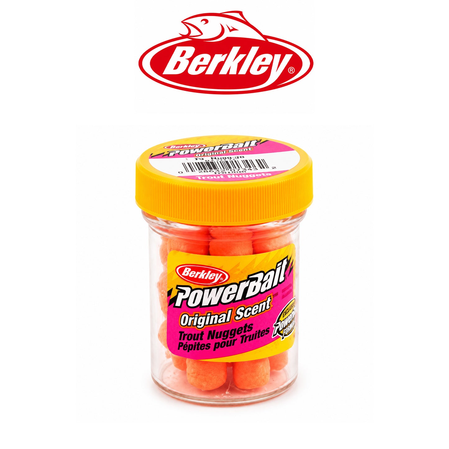 Berkley PowerBait Power Nuggets Fluorescent Orange Trout Bait