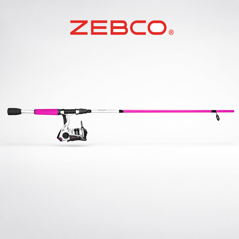 Zebco Roam 6'0" Medium-Light Spinning Combo – Pink