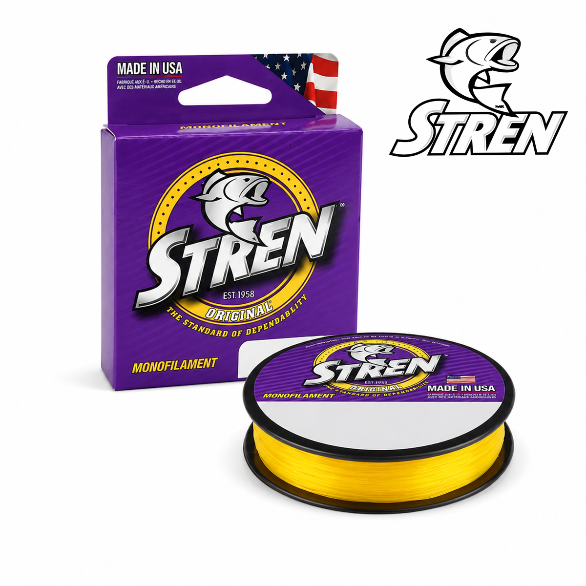 Stren Hi-Vis Gold Monofilament Fishing Line 330 Yards