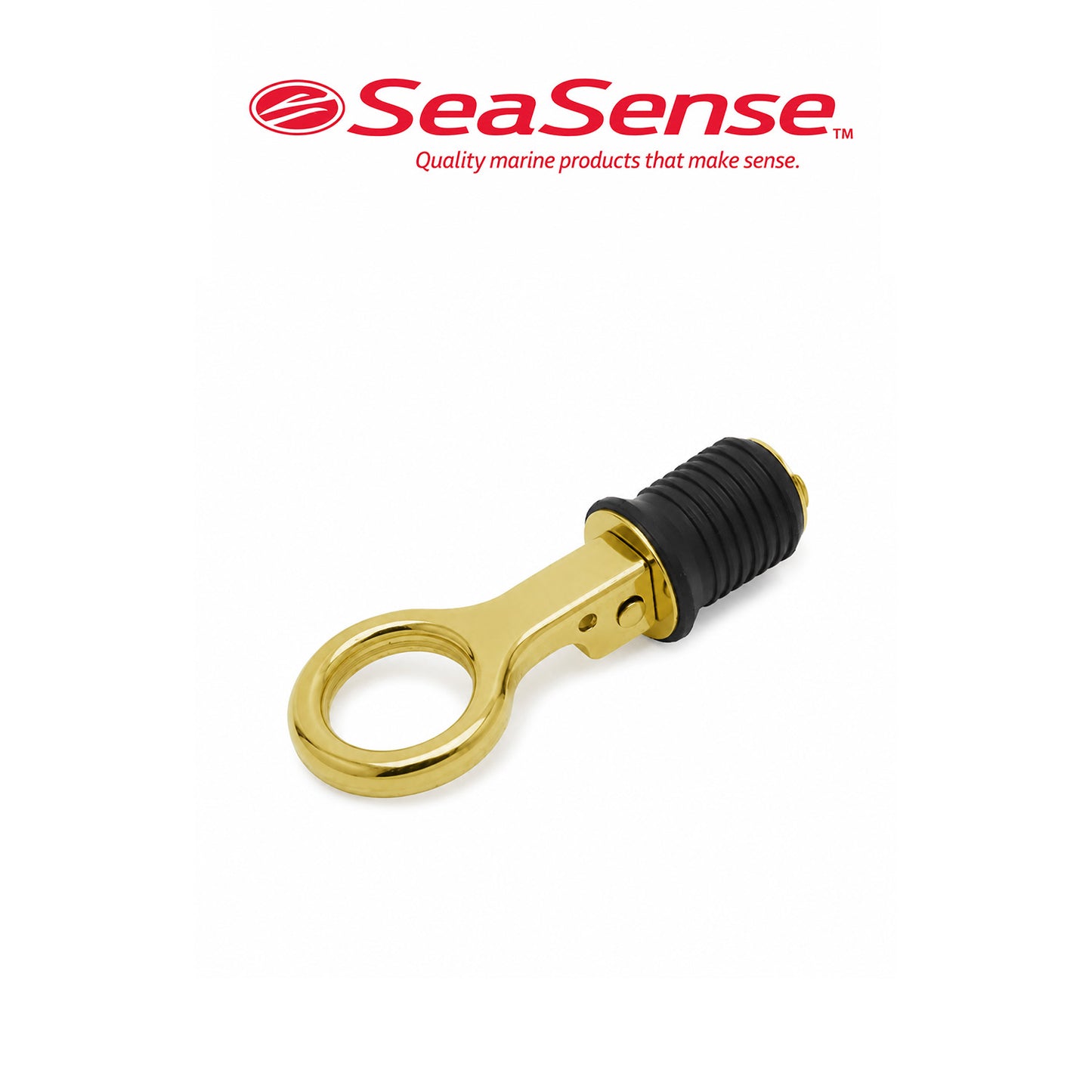 SeaSense 1" Brass Snap Drain Plug for Marine Boats