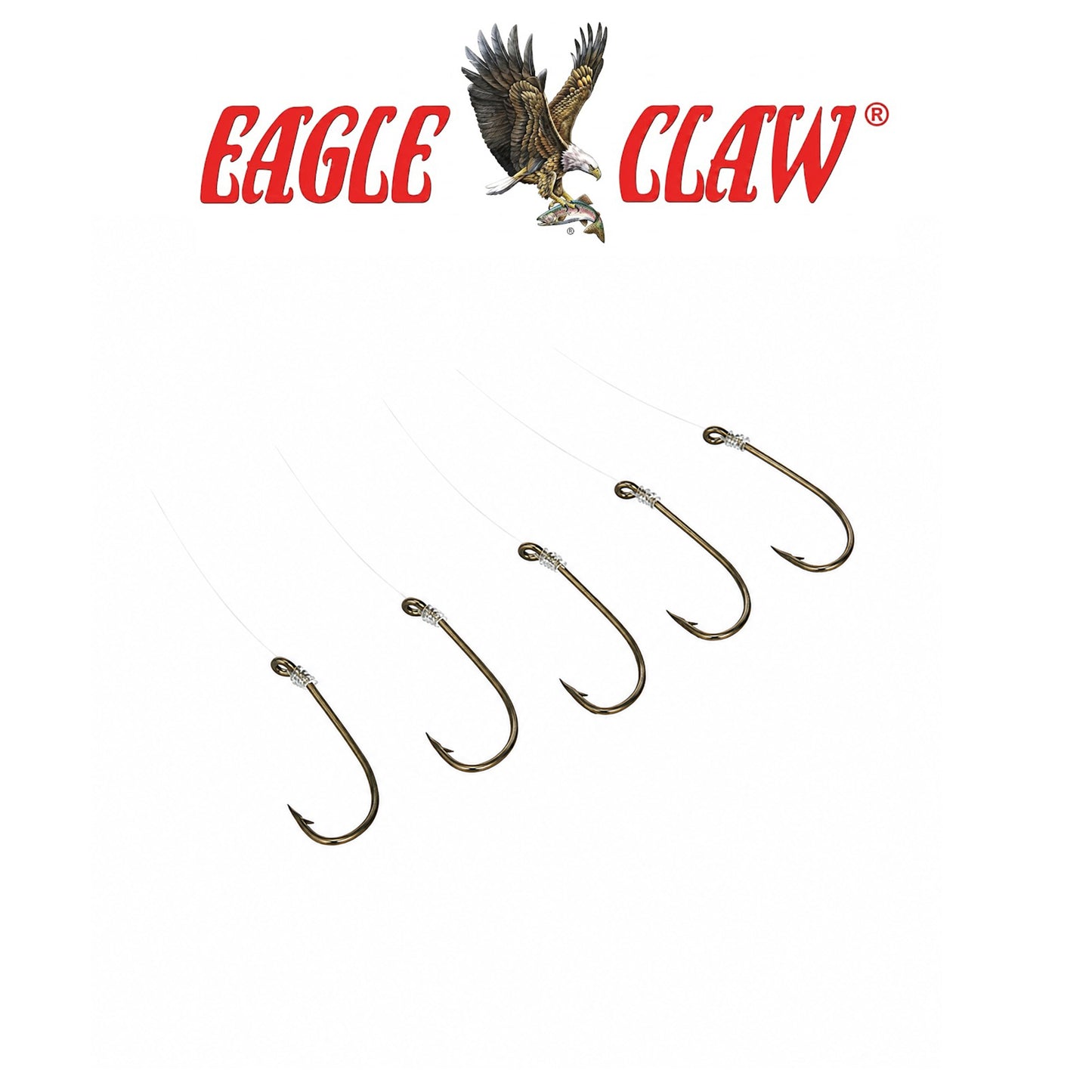 Eagle Claw Bronze Ringed Eye Fishing Hooks