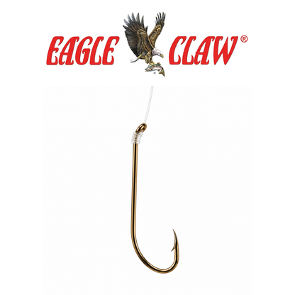 Eagle Claw Plain Shank 2X Long Shank Double Line Fishing Hooks – 6 Pack