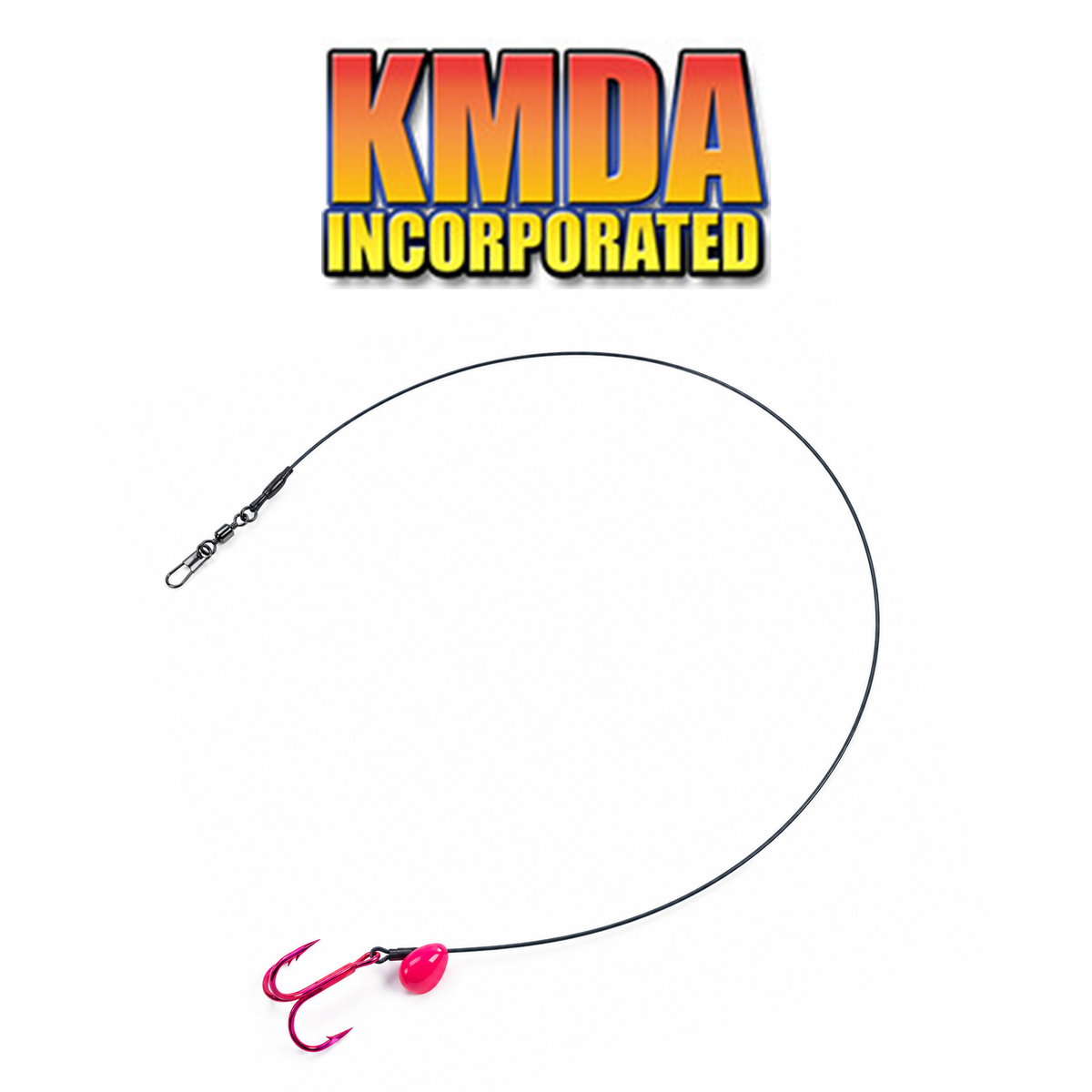Tip-Up Leader Treble Hook Rig – Ice Fishing Bait Rig for Pike, Walleye & Game Fish