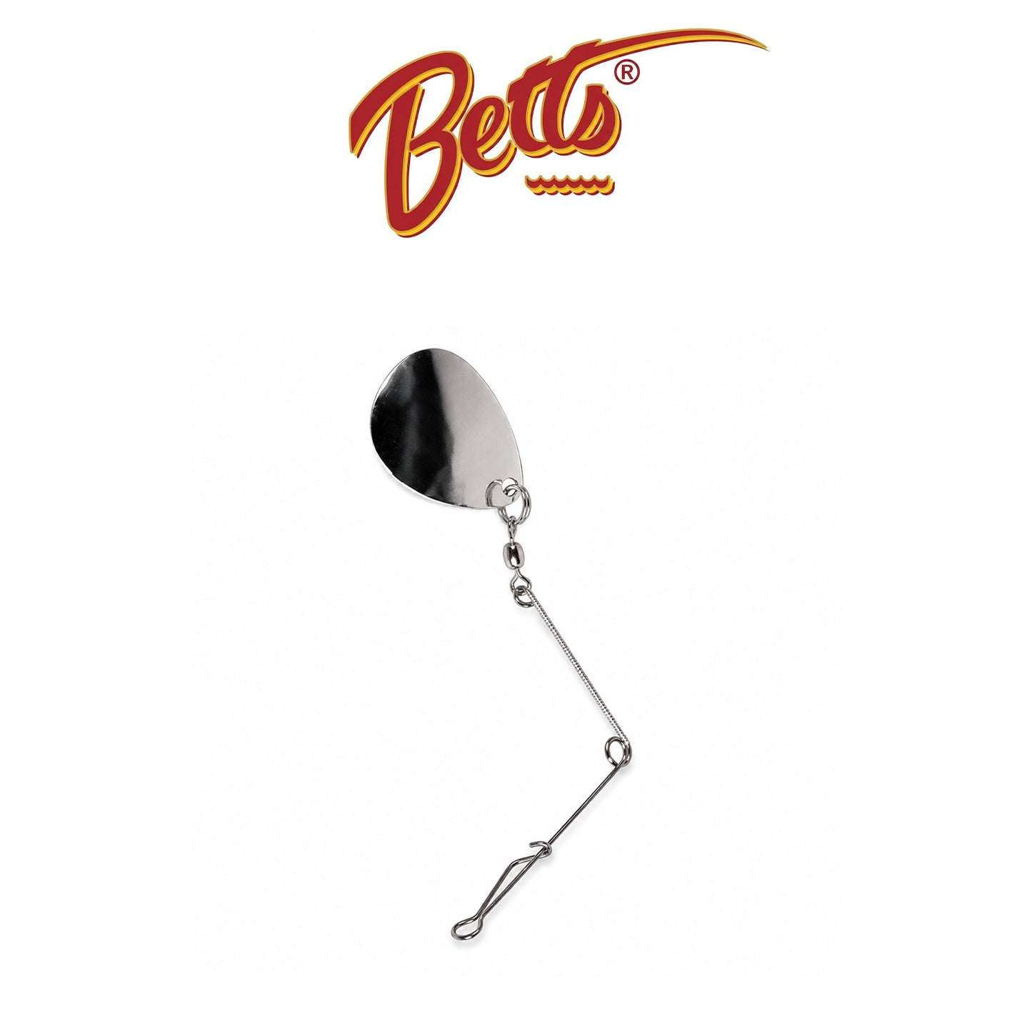 Betts Spin Jig Spinners Size 0 Nickel - 5 Pack