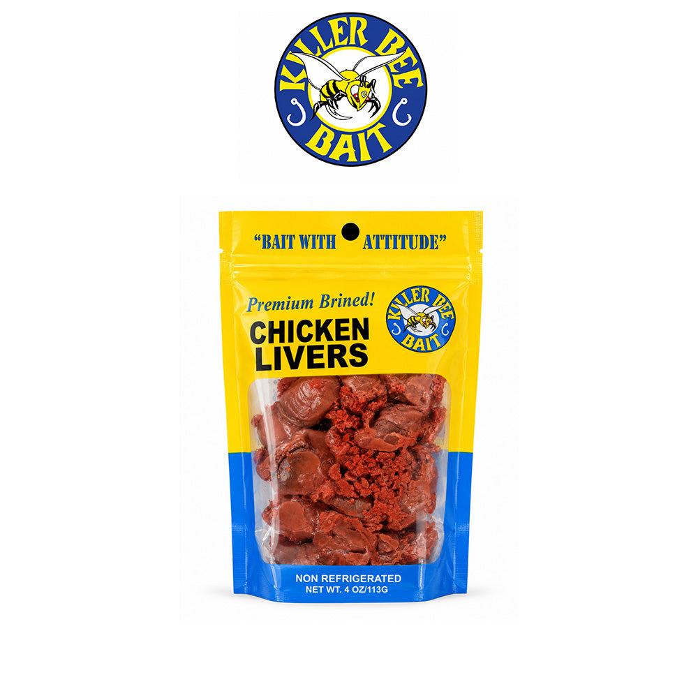Killer Bee Bait Chicken Livers – Durable High-Quality Fishing Bait