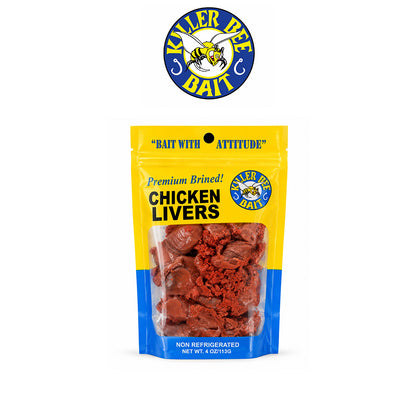 Killer Bee Bait Chicken Livers – Durable High-Quality Fishing Bait