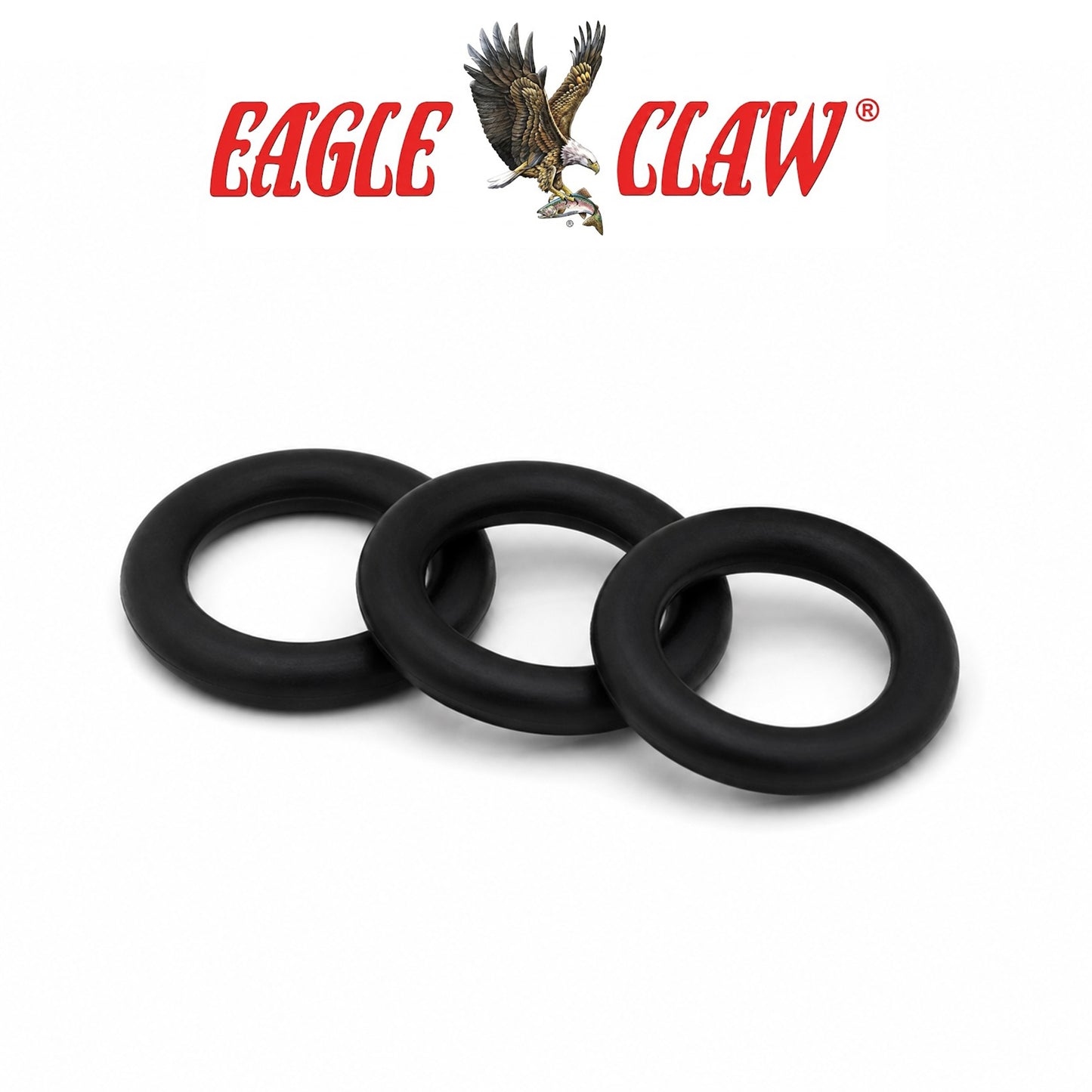 Eagle Claw Lazer Sharp Wacky Rig O-Rings 25 Piece Fishing Accessories
