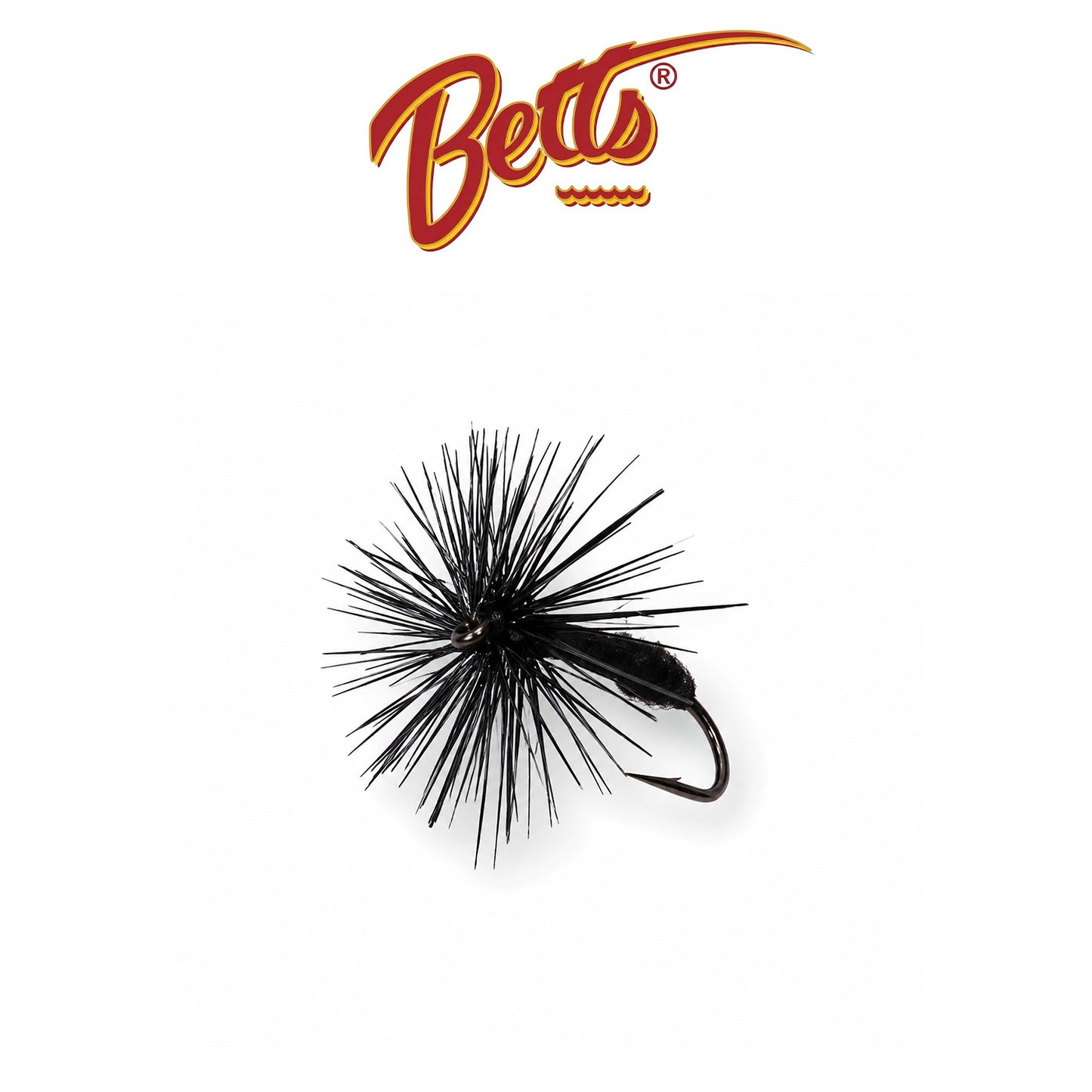 Betts Perfect Black Ant Size 12 Black Fishing Fly