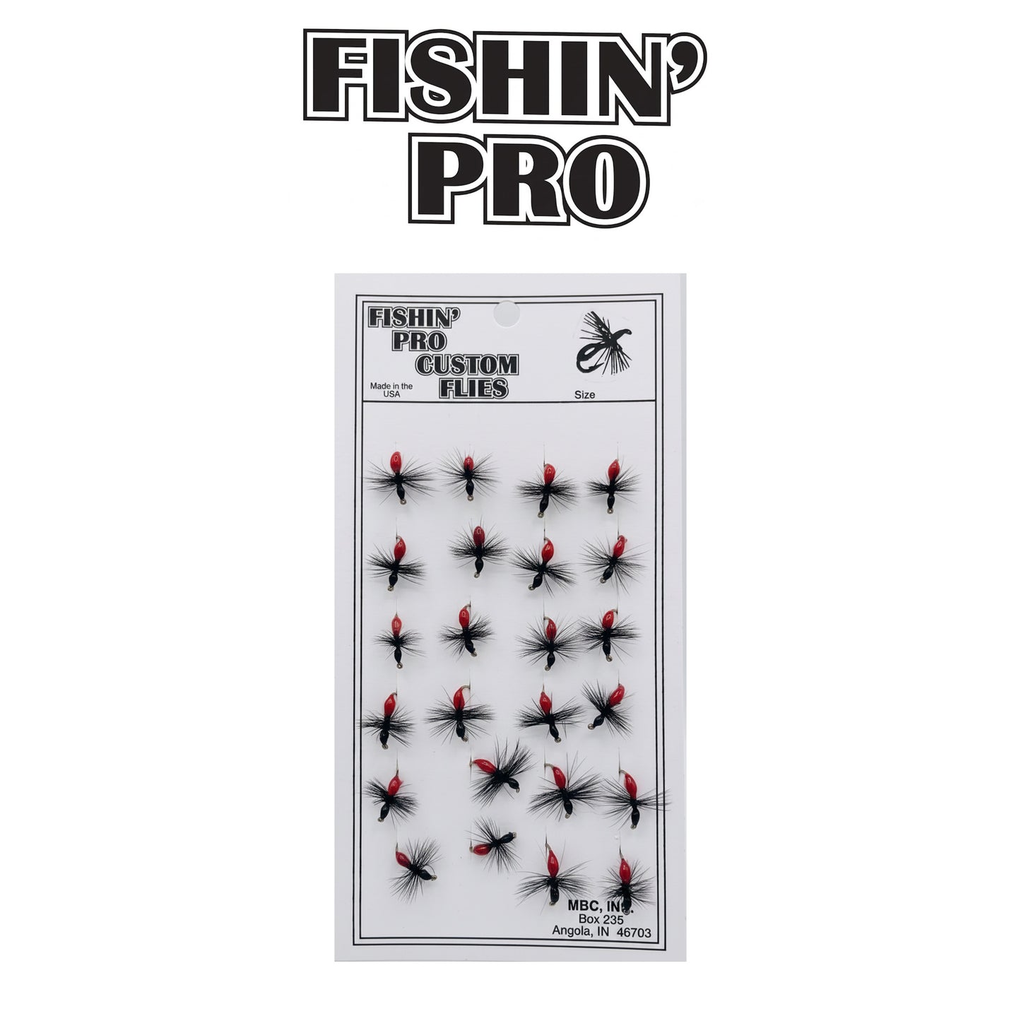Fishin' Pro Hackled Ant FP ANT Freshwater Fishing Fly