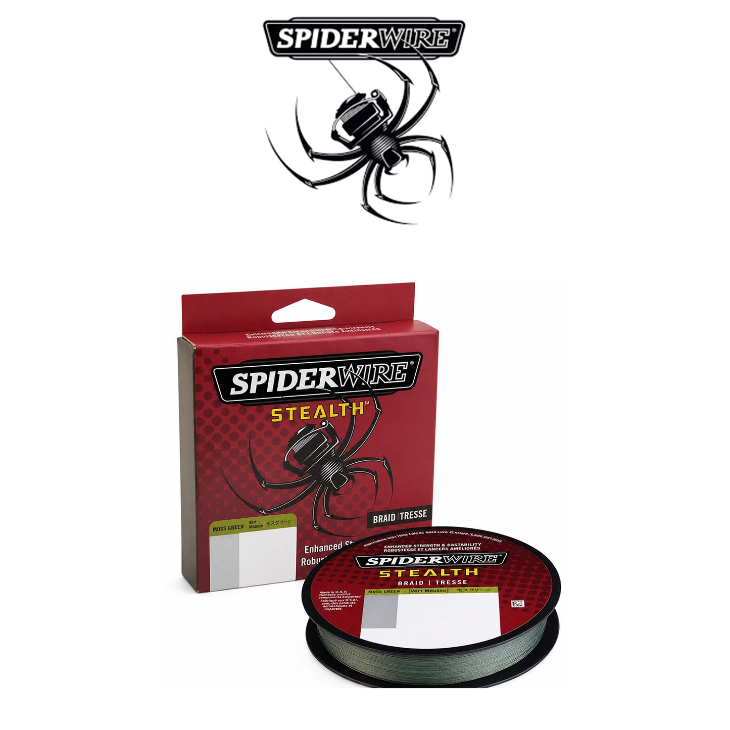 SpiderWire Stealth 125-Yard Green Braided Fishing Line
