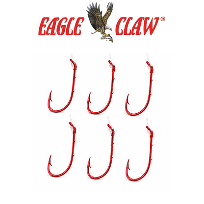 Eagle Claw Baitholder Snell Fishing Hook – 6 Pack