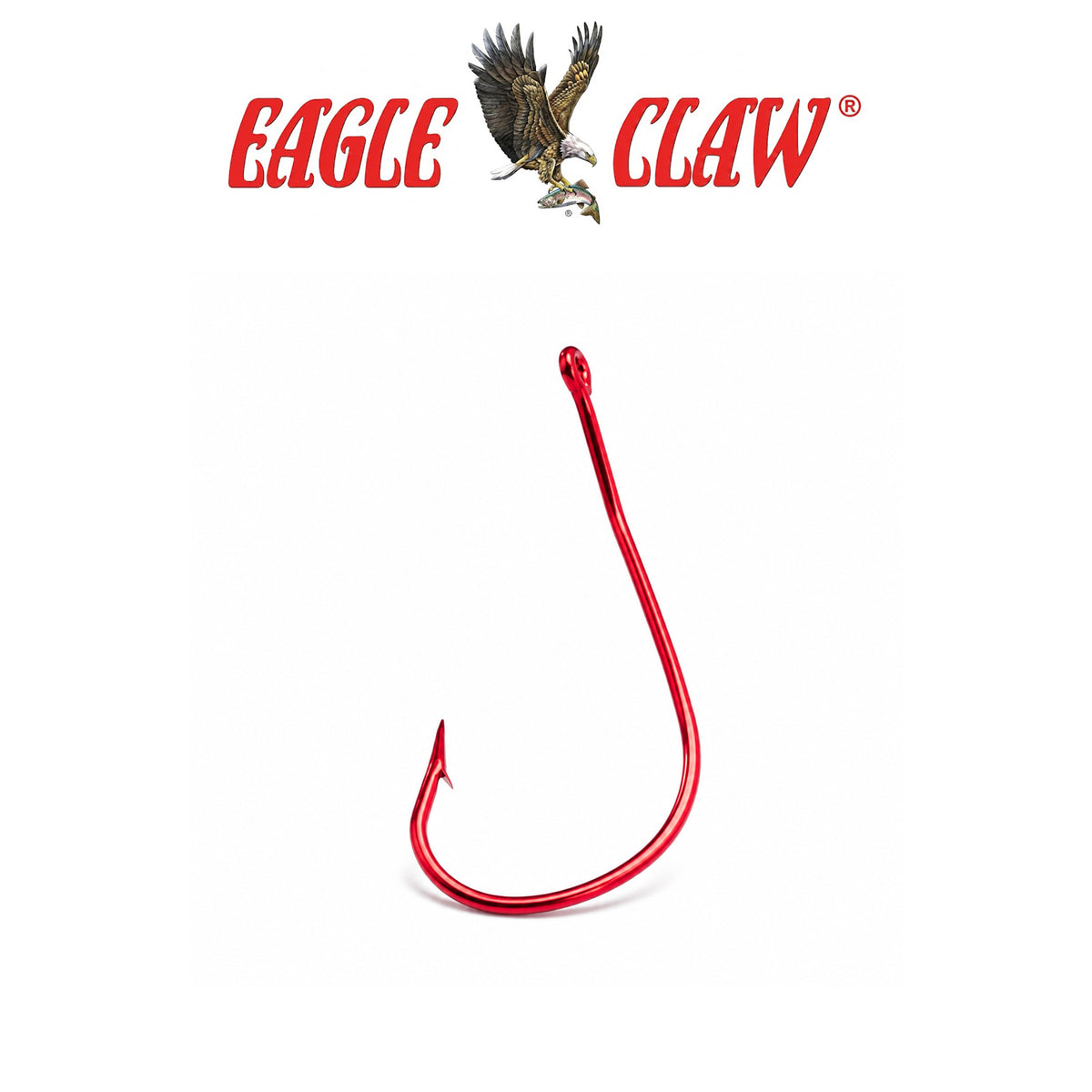 Eagle Claw Lazer Crappie Aberdeen Rotating Red Fishing Hooks 5 Pack