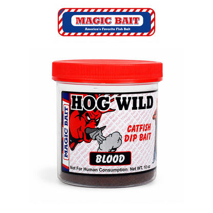Magic Bait Hog Wild Blood Catfish Bait – Ready-to-Use Blood Scent Formula