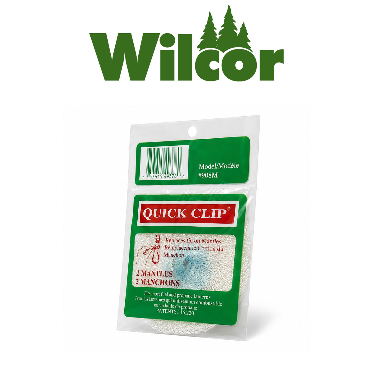 Wilcor Quick Clip Mantles – 50 Packs, 2 Per Pack