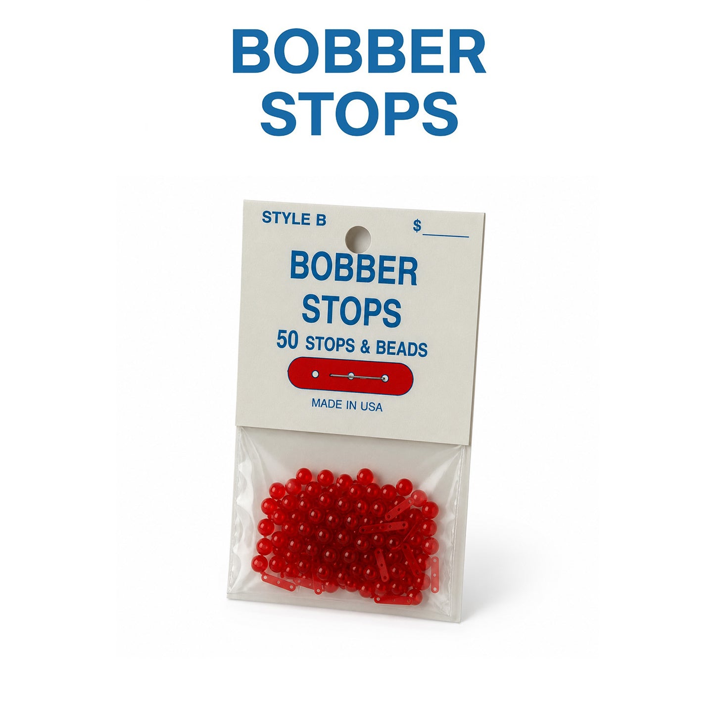 JS Three-Hole Bobber Stops & Beads 12-Pack