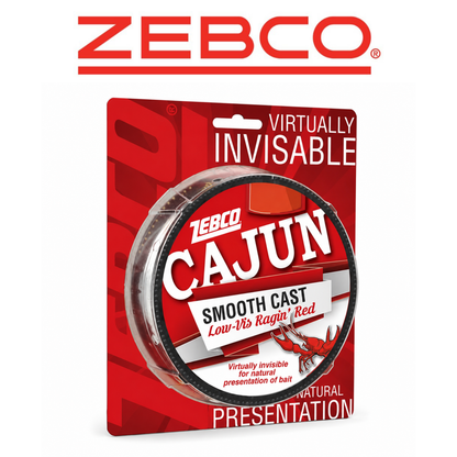 ZEBCO Cajun Low-Vis Red Monofilament Fishing Line 6 lb 330 yd