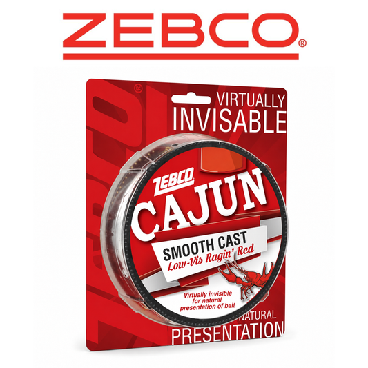 ZEBCO Cajun Low-Vis Red Monofilament Fishing Line 6 lb 330 yd