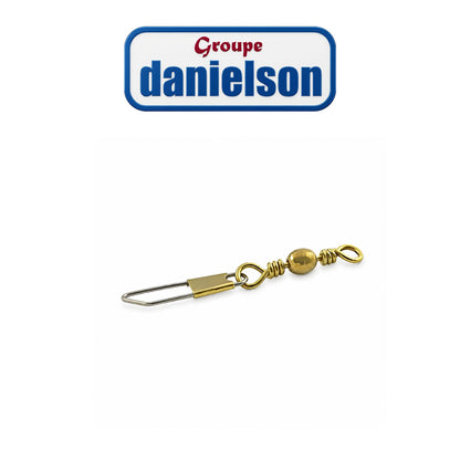 Barrel Swivel with Safety Snap Fishing Connector