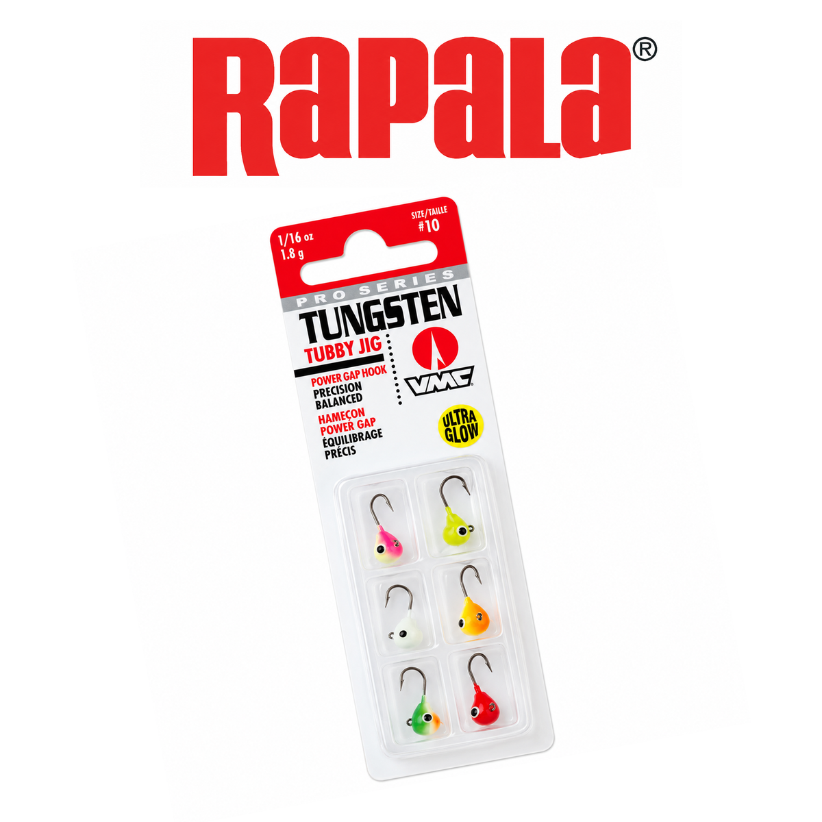 Rapala Tungsten Tubby Jig Kit – Premium Ice Fishing Jigs for Panfish &amp; Trout