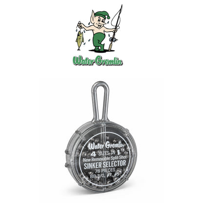 Water Gremlin Split Shot Selector Round Lead Sinkers