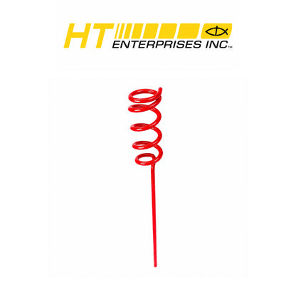 HT Heavy-Duty Coiled Bank Rod Holder – 15" Steel Wire, 1/4" Diameter