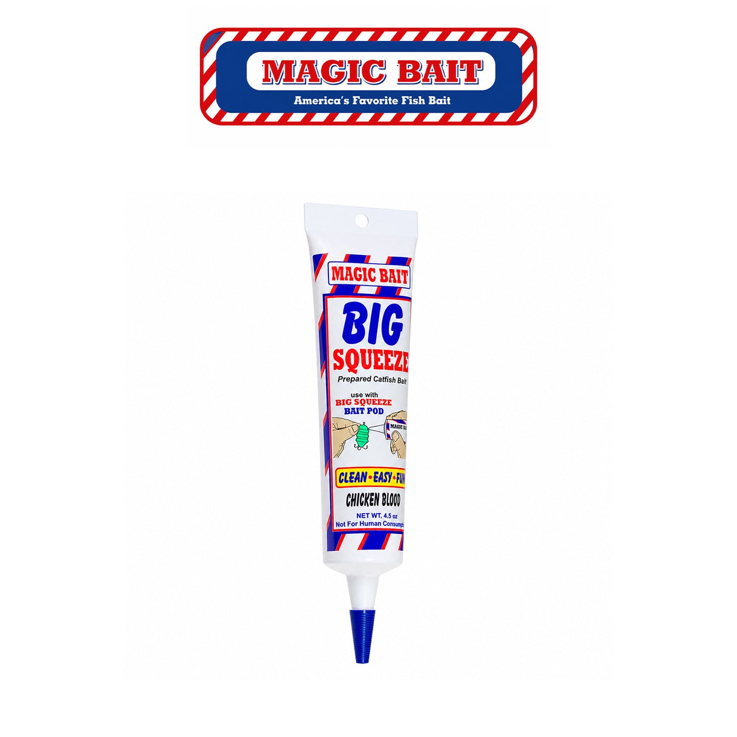 Magic Bait Big Squeeze Blood Soft Plastic Bait - Blood Red