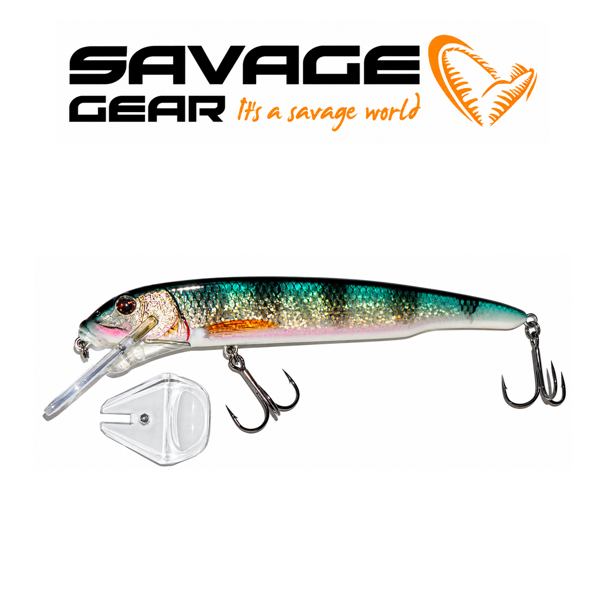 Savage Gear Sucker Flanker 11" Hard Swimbait Fishing Lure – 3 3/4 oz, 3–9 ft Diving Depth