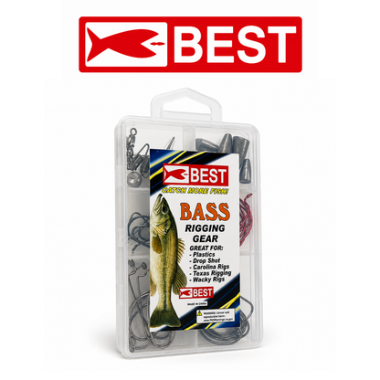 BEST Bass Species Kit Assorted Sizes &amp; Colors 36-Pack