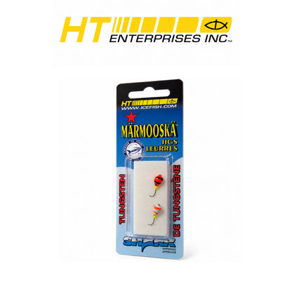 Lunar Lure #12 Assorted Glow Fishing Lures – 12 Count Card (Orange, White & Charcoal)