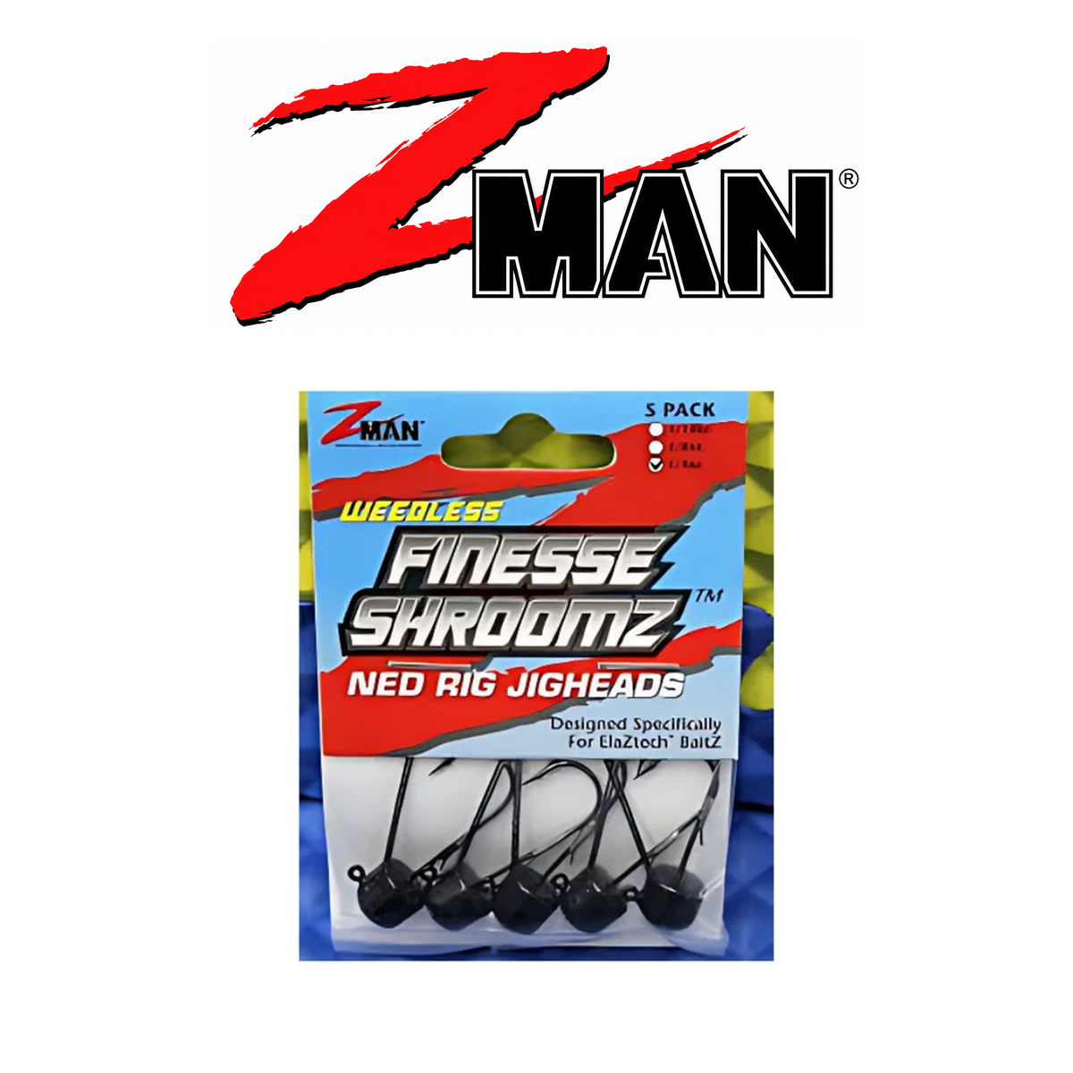 Z-Man Weedless ShroomZ Jig Heads 5-Pack
