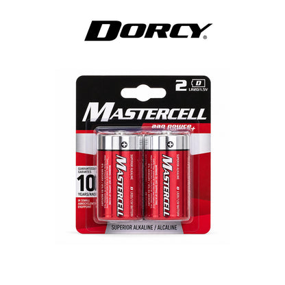 Dorcy Mastercell Alkaline Battery D 2-Pack