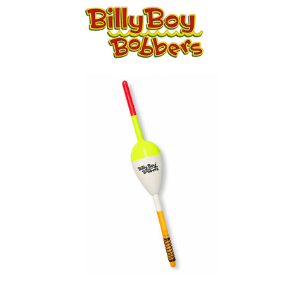 Billy Boy Bobbers 0.88" White Balsa Spring Oval Bobbers 18 Pack