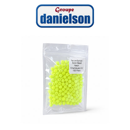 Danielson 5mm Round Beads – Chartreuse, 90 Pack