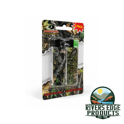 Rivers Edge Mossy Oak Camouflage Refillable Lighters 2-Pack