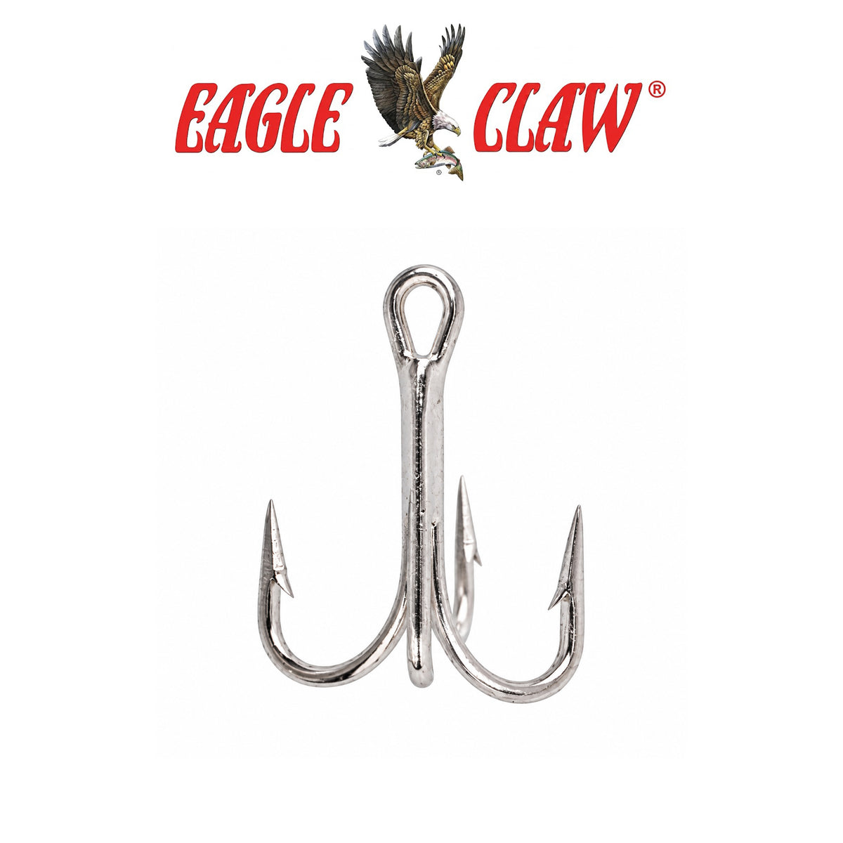 Eagle Claw Lazer Sharp 4X Treble Hook – Regular Shank Straight Point