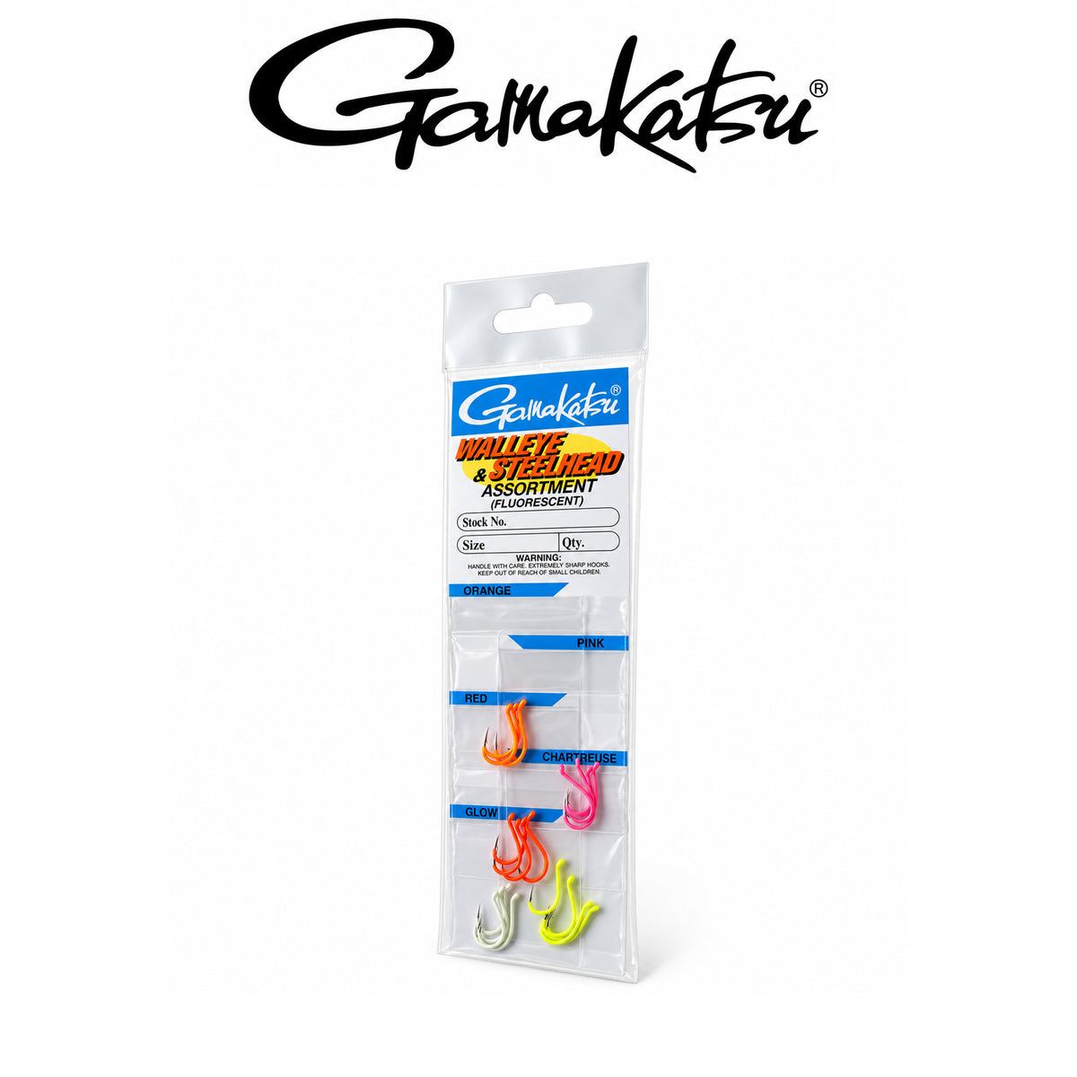 Gamakatsu Walleye Fluorescent Hooks – Assorted Colors