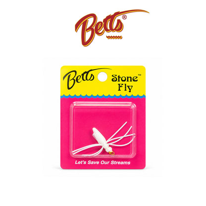 Betts Stone Fly Fishing Lure Size 10 Black and  White