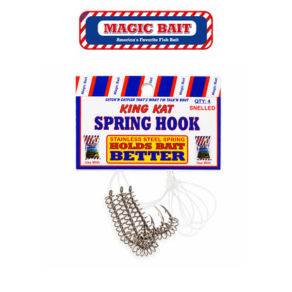 Magic Bait Snelled Spring Pre-Tied Spring Hook with Snell