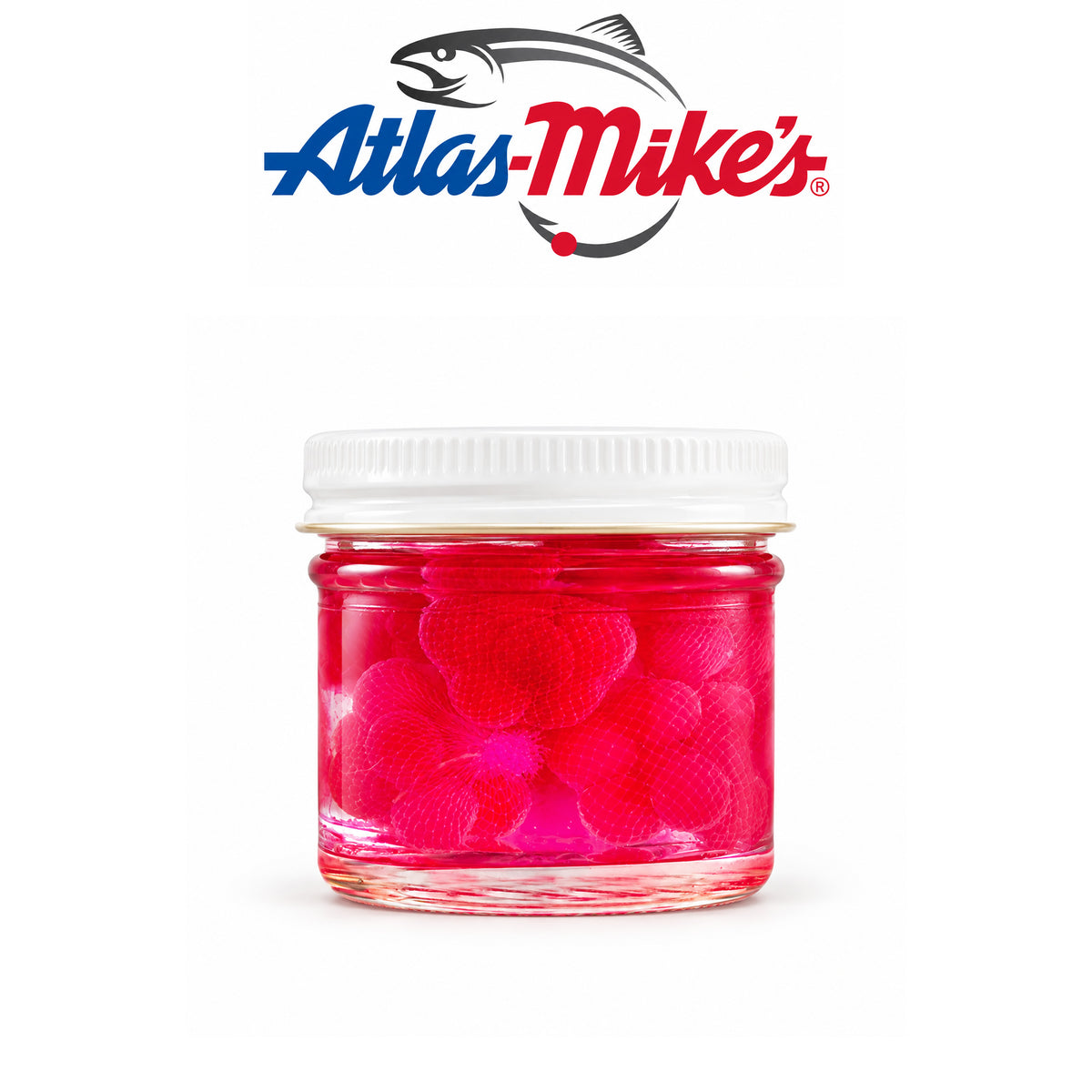 Atlas Mike’s Regular Spawn Sacs – 6 Sacs per Jar, Soft & Strong Netting