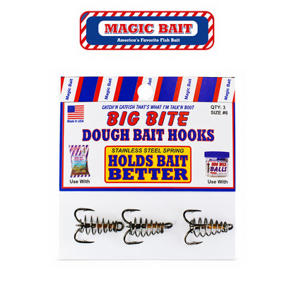 Magic Bait Treble Spring Hook Size #6 Metallic