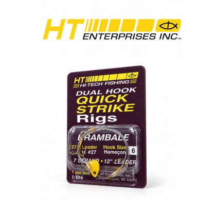 HT Quick Strike Rig with #6 Dual Treble Hooks – 1 Pack