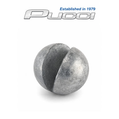 Pucci Round Split Shot Sinkers 40pc – Round Pinch-On Fishing Weights