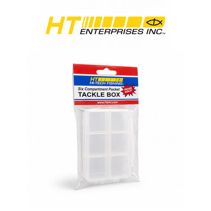 HT Micro 6-Compartment Tackle Box with Individually Opening Compartments